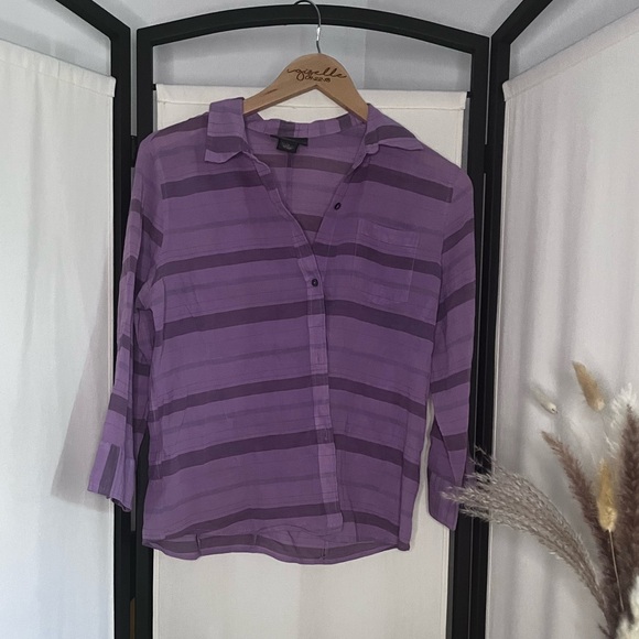 Banana Republic Tops - 3/$10 Banana Republic Light Purple Button Down Long Sleeve Shirt
